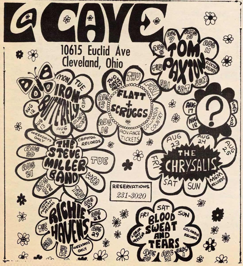 August-September 1968 La Cave Ad