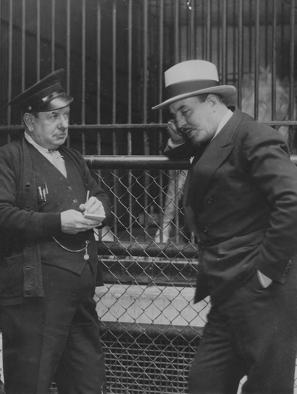 Captain Curley Wilson and Frank Buck, 1934