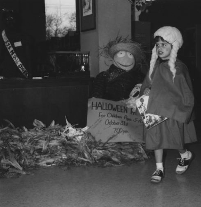 Halloween Party at University Heights Library, 1974