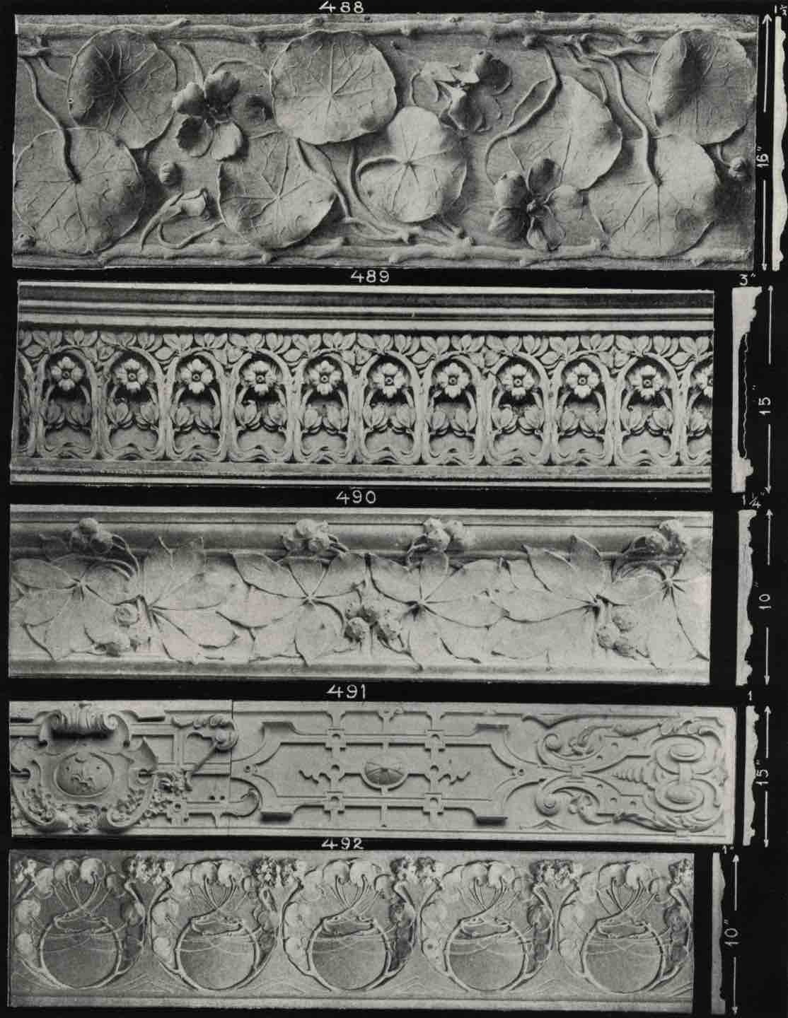 Friezes in F&J Catalog