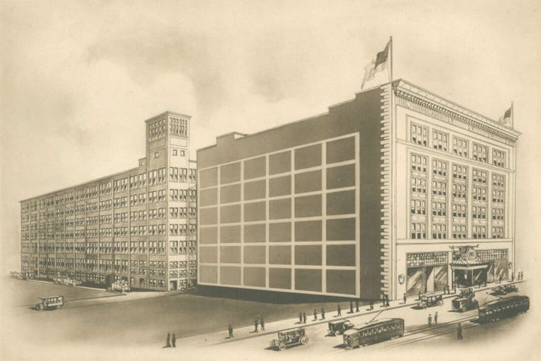 Architectural Drawing of Kinney & Levan Building