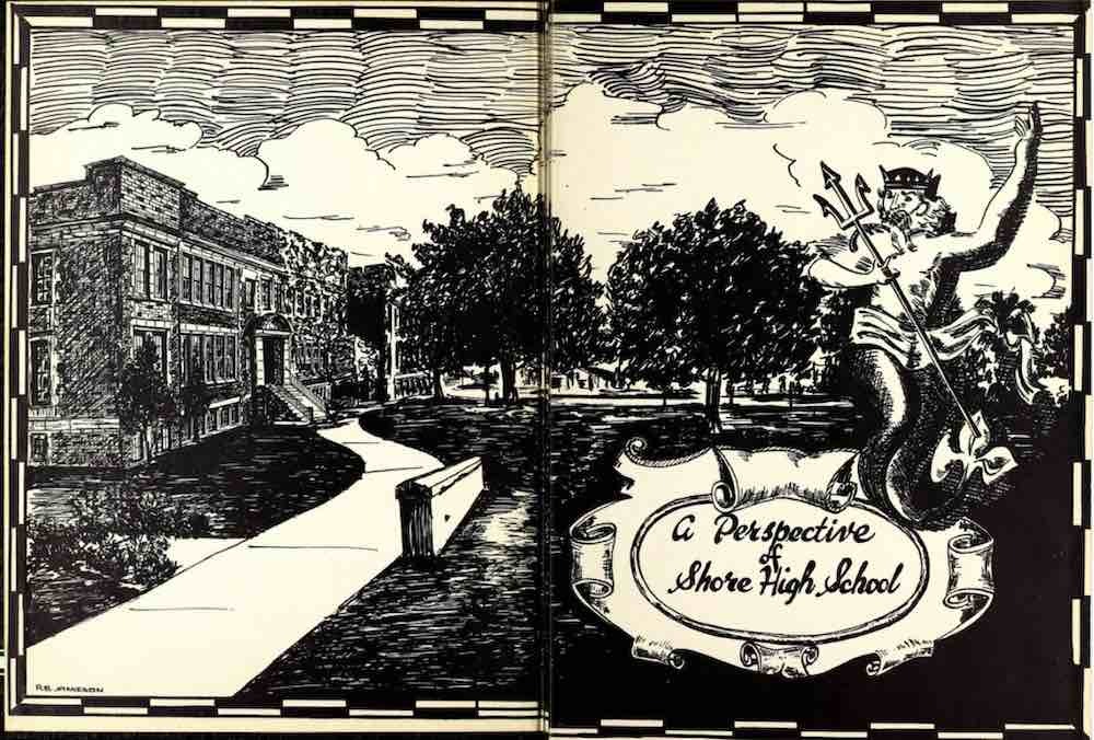 Yearbook Endpaper Illustration