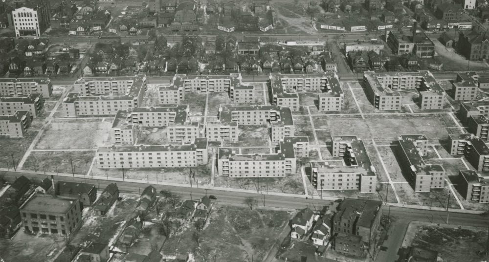 Aerial View of Cedar-Central Apartments