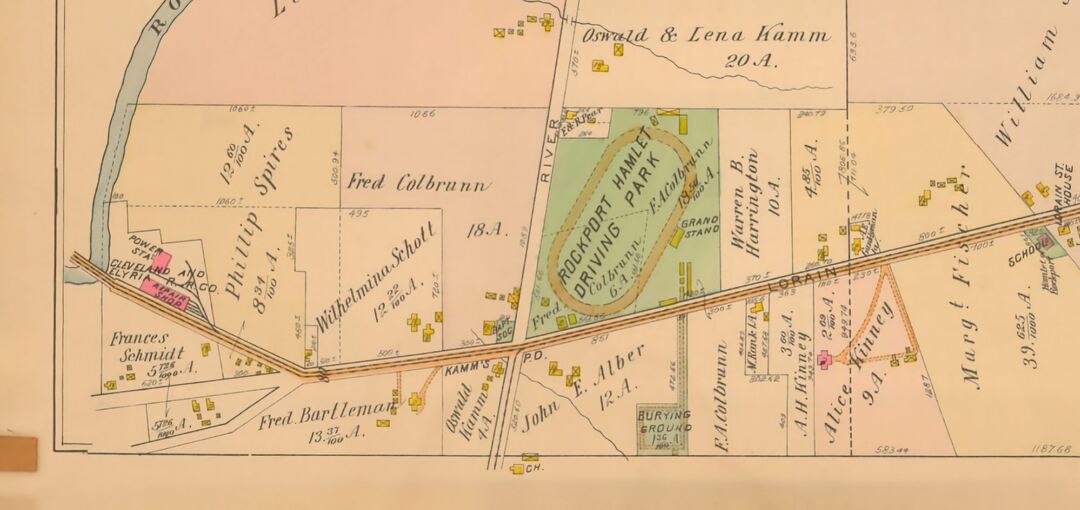 1898 Plat Map of Kamm's Corners