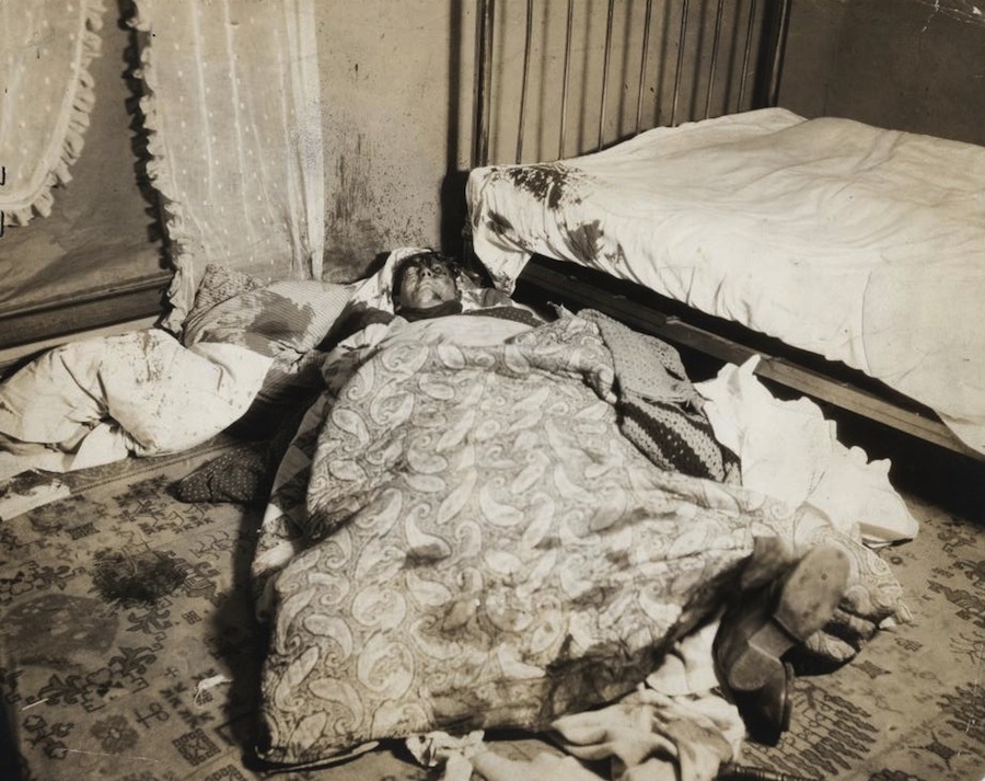 The slain body of Thomas Edward West