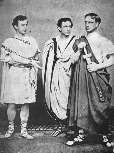 John Wilkes Booth, Edwin Booth, and Junius Brutus Booth, Jr.