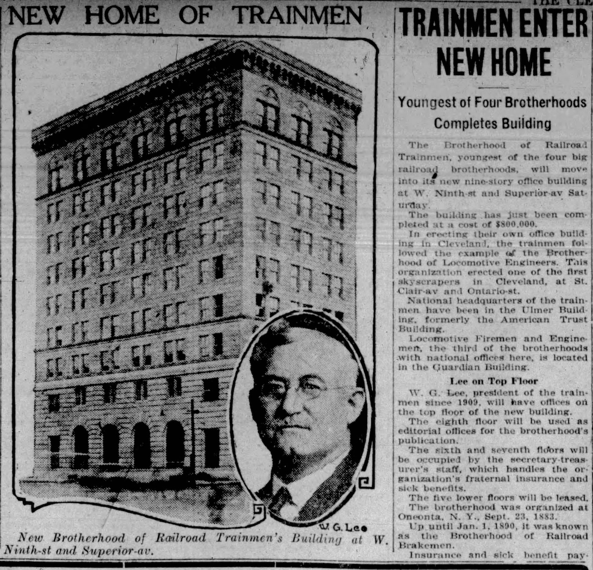A New Home for the Brotherhood of Railroad Trainmen