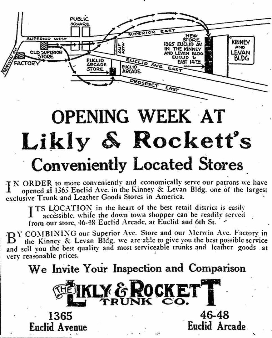 Likly & Rockett Trunk Co. ad