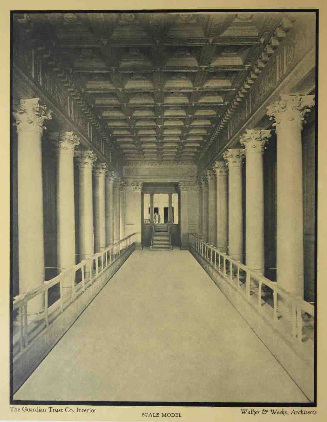 Scale Model of Guardian Trust Lobby
