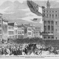 Reception of President Lincoln at Cleveland