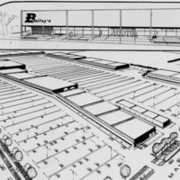 Rendering of Bailey's Eastgate Store, 1959 Rendering of Bailey's Eastgate Store, 1959