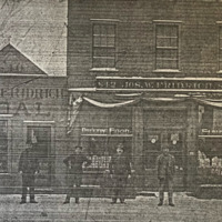 Joseph W. Fridrich's Coal and Flour & Feed businesses at 840 (3817) and 842 (3821) Lorain Street (Avenue) Joseph W. Fridrich's Coal and Flour & Feed businesses at 840 (3817) and 842 (3821) Lorain Street (Avenue)