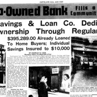 “Negro-Owned Bank Fills Community Need: Quincy Savings & Loan Co. Dedicated To Home Ownership Through Regular Savings $395,289.00 Already Loaned To Home Buyers; Individual Savings Insured to $10,000”