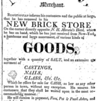 Nathan Perry's New Brick Store Nathan Perry's New Brick Store