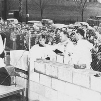 Construction of Our Lady Of Mt. Carmel School, 1949