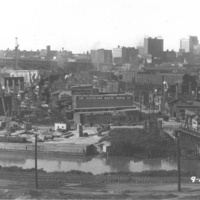 A "bird's" view of Cleveland Centre in the Early Twentieth Century