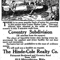 "Magnificent Lake," 1911 Ad