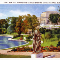 Severance Hall and the Fine Arts Garden, 1940.